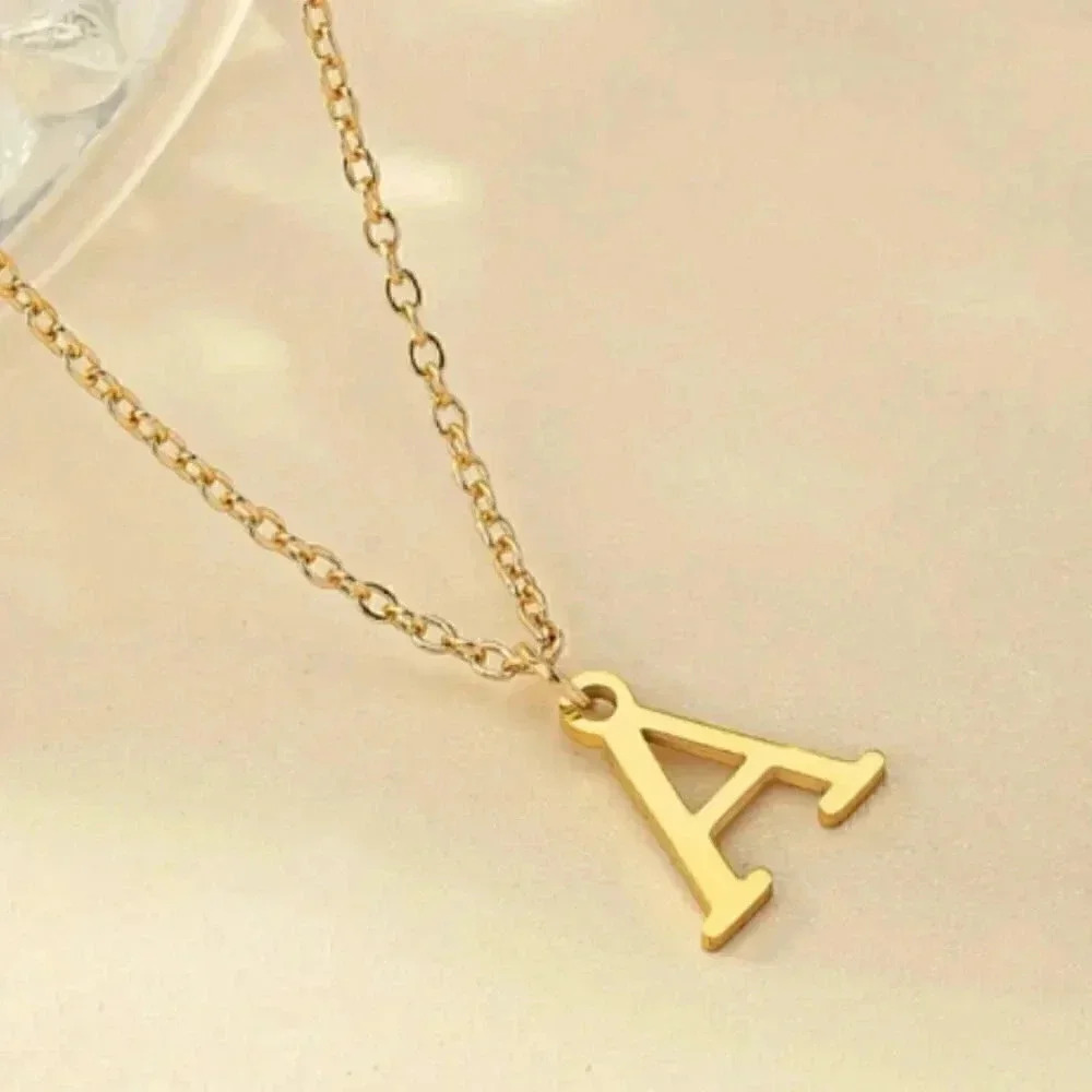 Gold Initial Pendant Necklace - Dainty, Simple, Classy - Monogram - Name - NWT